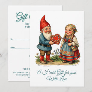 Carte Image de découpe vintage - GNOMES DE JARDIN 42