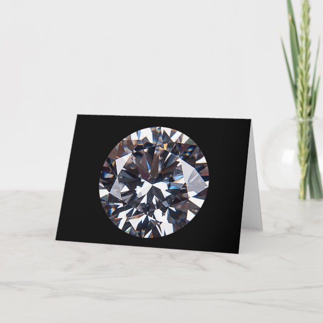 Carte Image élégante de la gemme de diamant (Devant)