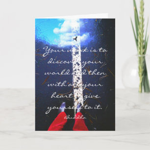 Carte Image inspirée avec la citation de Bouddha