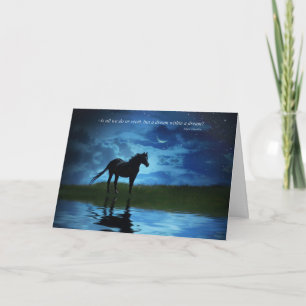 Carte Imaginaire Cheval Edgar Allan Poe Blank