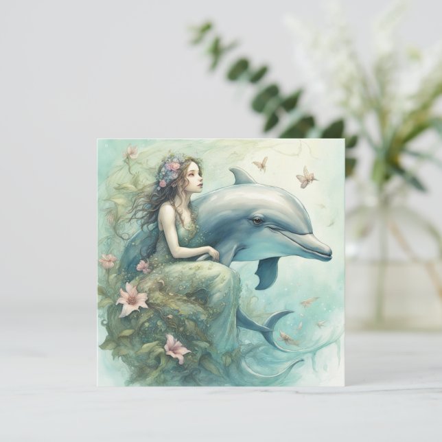 Carte Imaginaire dauphin 2 (Debout devant)