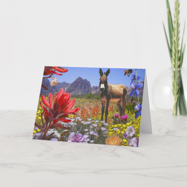 Carte Imaginaire rouge de canyon de roche (Devant)