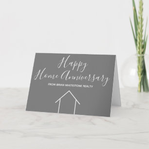 Carte Immobilier Happy Home Anniversaire Personnalisé Gr