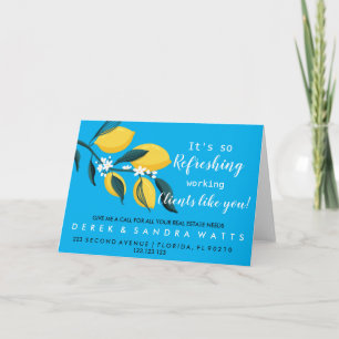 Carte Immobilier Lemon Summer pop by