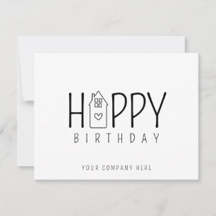 Carte Immobilier Maison Cute Joyeux Anniversaire