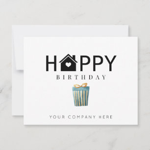 Carte Immobilier professionnel présent Joyeux anniversai