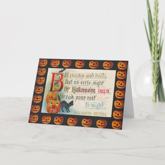 Carte Imp Halloween vintage (Devant)