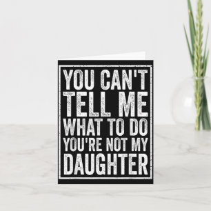 Carte Impossible de dire quoi faire Fille Fête des Pères