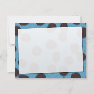 Carte Impression de texture de fourrure de guépard