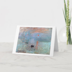 Carte Impression, Sunrise, Claude Monet, 1872