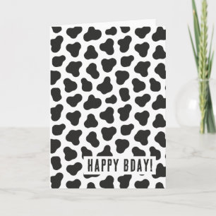 Carte Impression vache