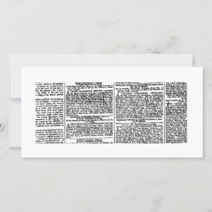 Carte Impression vintage