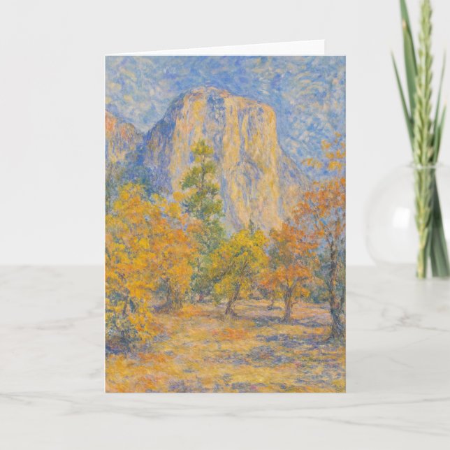 Carte Impressionist Style 'El Capitan from Yosemite Vall (Devant)