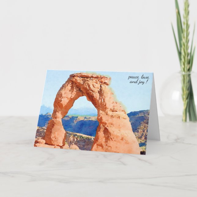 Carte Impressionnantes Arches Sud-Ouest Utah Holiday (Devant)