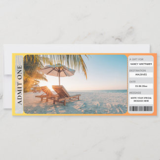 Carte Imprimable Ticket de découverte de surprises de pl