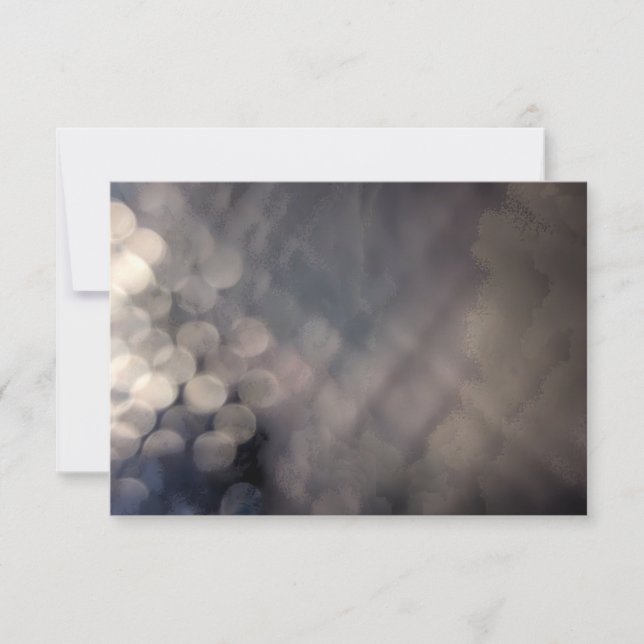 Carte Imprimer Bokeh Gris (Devant)