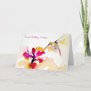 Carte Imprimer "Sunset Sip" Colibri