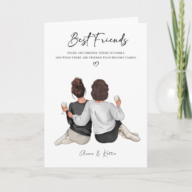 Carte Imprimez le meilleur ami, le meilleur cadeau ami (Devant)