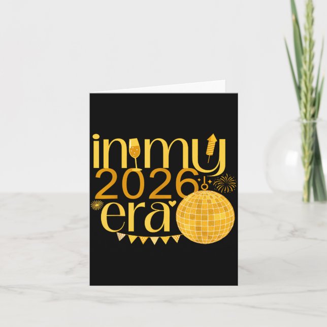 Carte In My 2026 Era Happy New Year Party Countdown Fami (Devant)