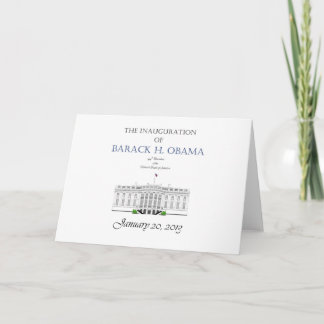 Carte Inauguration 2013 d'Obama