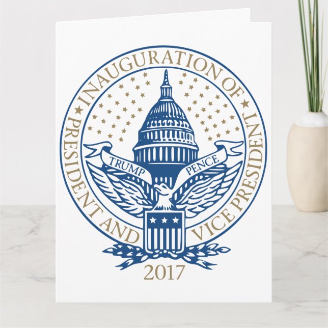 Carte Inauguration du logo inaugural du président de Tru (Devant)