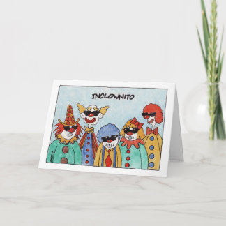 Carte Inclownito (carte d'anniversaire)