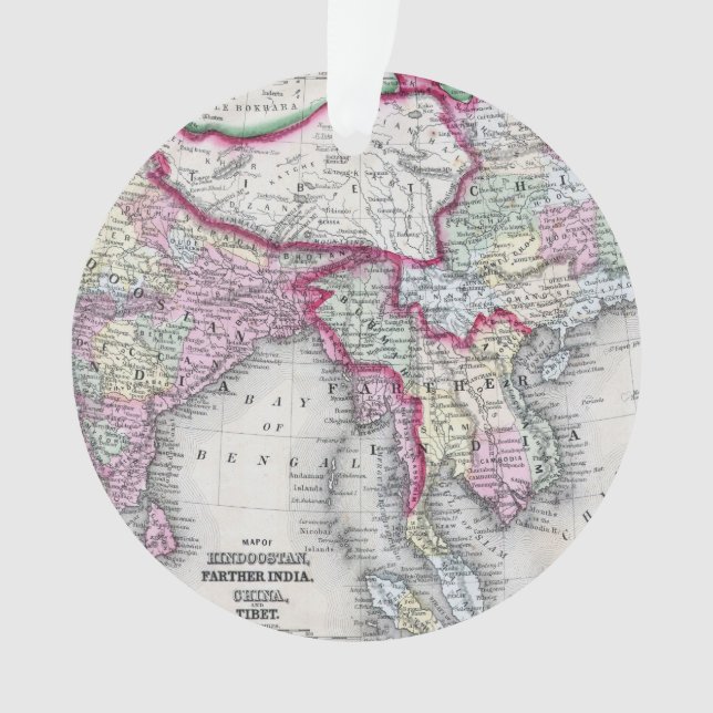 Carte | Inde, Thibet, Chine et Se Asie de Mitchell (devant)