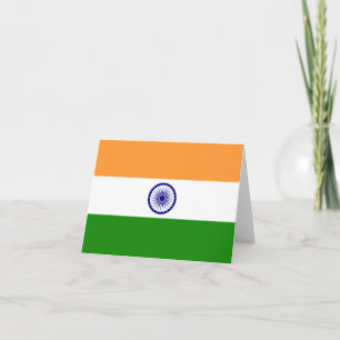 Carte India (Indian) Flag