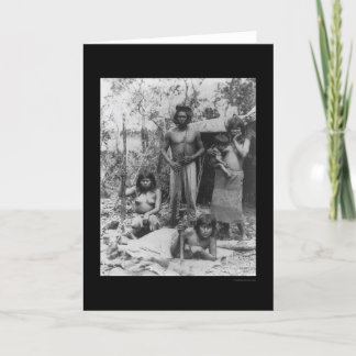 Carte Indian Family in the Amazon in Brazil 1902