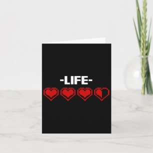 Carte Indicateur Coeur 8 Bits Graphique Joueur Vidéo Gi