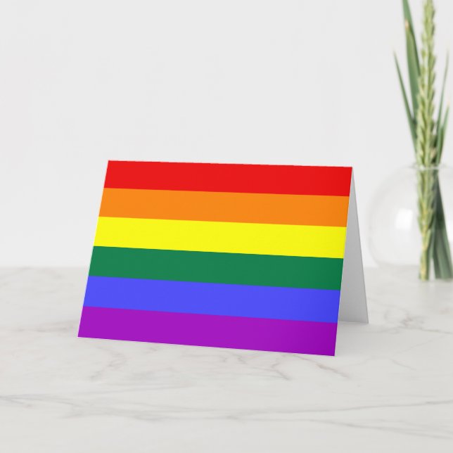 Carte Indicateur de la fierté arc-en-ciel (Devant)