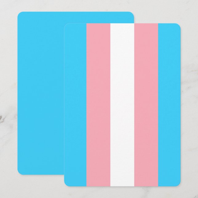 Carte Indicateur transgenre personnalisé (Devant / Derrière)