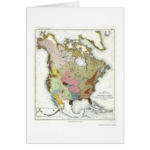 Carte indienne 1890 de linguistique