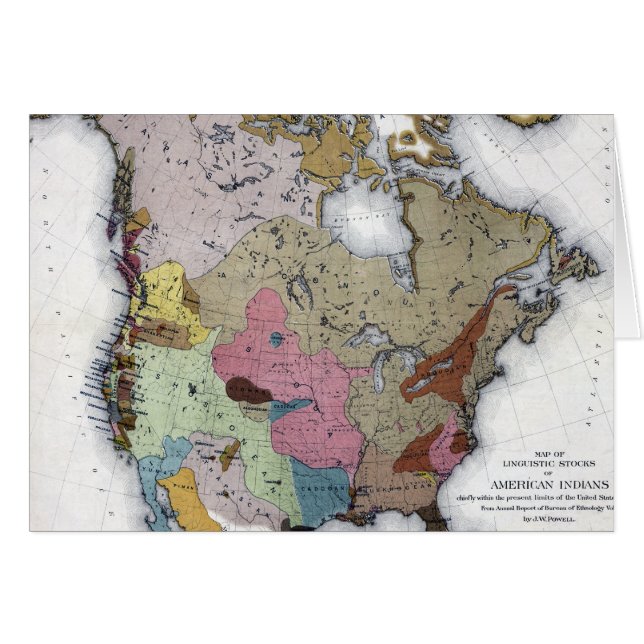 CARTE : INDIENS D'AMERIQUE 3 (Devant horizontal)