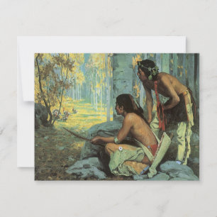 Carte Indiens vintages, Taos Turquie Chasseurs par souri