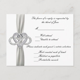 Carte Infinity Heart Response Card