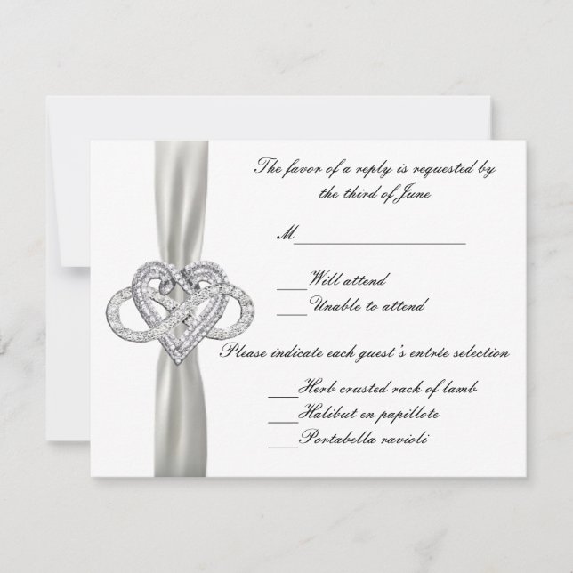 Carte Infinity Heart Response Card (Devant)