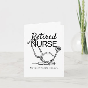 Carte Infirmière à la retraite Médicale RN Retraite