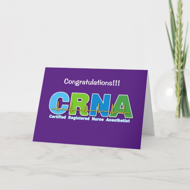Carte Infirmière anesthésiste CRNA  (Devant)