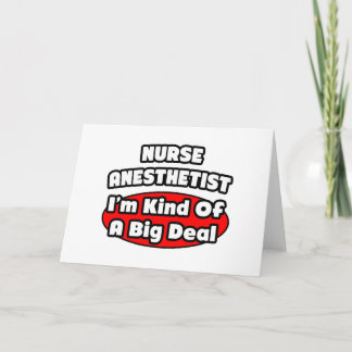 Carte Infirmière Anesthetiste...Big Deal