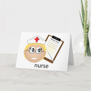 Carte Infirmière avec Clipboard Médical et Thermomètre