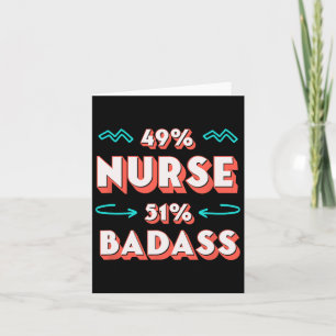 Carte Infirmière Bad Funny Infirmière Humour Rn Sarcasti