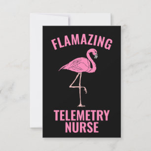 Carte infirmière de télémétrie flamazing