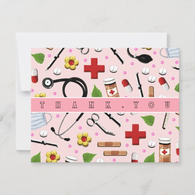 Carte Infirmière Merci (Devant)