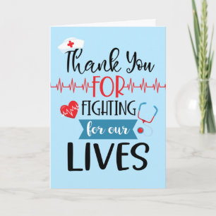 Carte Infirmière Merci Pour Lutter Pour Nos Vies