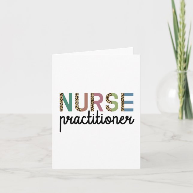 Carte Infirmière Praticien NP cadeaux d'appréciation (Devant)