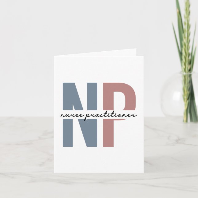 Carte Infirmière Praticien NP cadeaux d'appréciation (Devant)