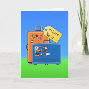 Carte Infirmière retraitée, emballée et prête à partir
