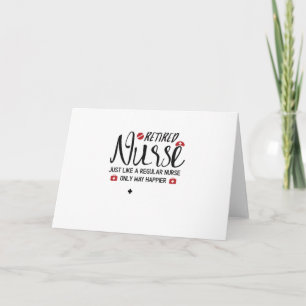 Carte Infirmière retraitée Grand cadeau Infirmière retra