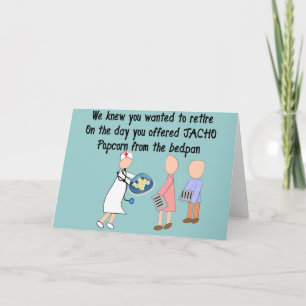 Carte Infirmière retraitée Histoire Cadeaux d'art
